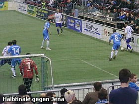 Im Halbfinale ging es gegen Ligakonkurrent Jena