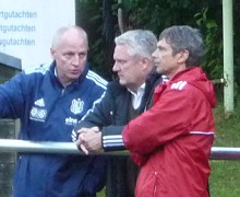 Sven-Uwe Kühn, Stephan Beutel und Karsten Heine im Gespräch