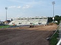 Blick über die abgerissene Gegengerade zur Nordtribüne