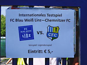 Test im Trainingslager gegen FC Blau-Weiß Linz