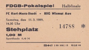 Historisches Ticket von 1988-89