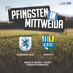 Pfingstmontag: Testspiel in Mittweida