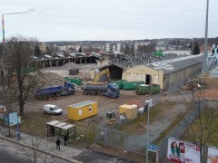 2014: Abriss der alten Fanhalle 2014: Abriss der alten Fanhalle