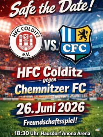 Spielankündigung HFC Colditz - Chemnitzer FC