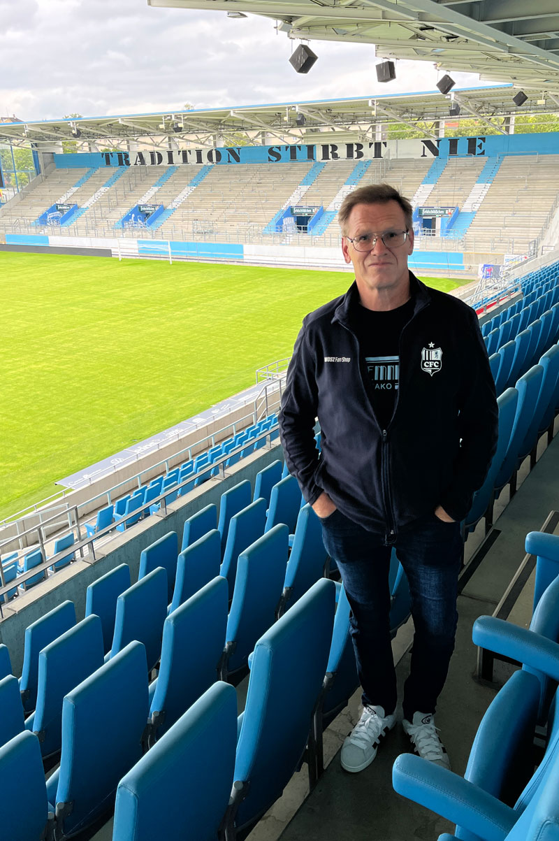 Uwe Hildebrand beim großen CFC-Fanpage Sommerinterview Uwe Hildebrand beim großen CFC-Fanpage Sommerinterview