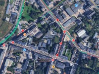 Ebenfalls gesperrt: Hainstraße, Philippstraße, Reinhardtstraße (Quelle: Google Maps)