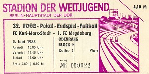 Das Ticket für das Endspiel in Berlin