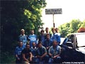 Die 'Clubsurfer' auf dem Weg zur Zweitligabeerdigung des CFC