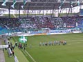 FC Sachsen Leipzig - CFC 1:1 | Einlauf der Teams und Choreo der Chemiker.